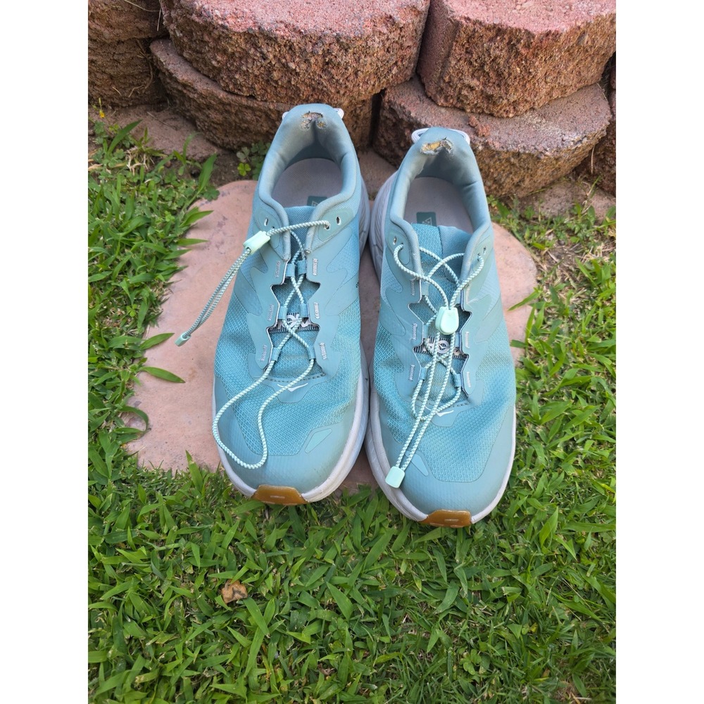 Hoka Transport Womens Walking Shoes Teal Blue Vibram 1123154 TMRC Size 9.5B